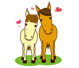 This is cute Horse's Line Stamps! sticker #1597929