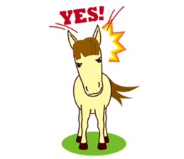 This is cute Horse's Line Stamps! sticker #1597931