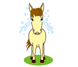 This is cute Horse's Line Stamps! sticker #1597938