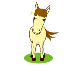 This is cute Horse's Line Stamps! sticker #1597939