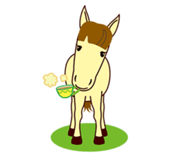 This is cute Horse's Line Stamps! sticker #1597942