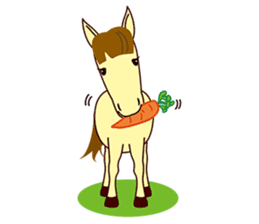 This is cute Horse's Line Stamps! sticker #1597944