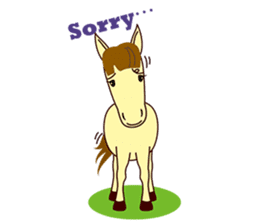 This is cute Horse's Line Stamps! sticker #1597945