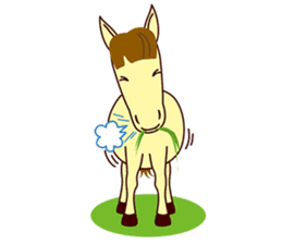 This is cute Horse's Line Stamps! sticker #1597946
