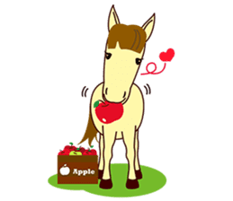 This is cute Horse's Line Stamps! sticker #1597948