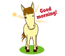 This is cute Horse's Line Stamps! sticker #1597950
