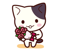 Tabby cat / Nyanko petite sticker #1598362