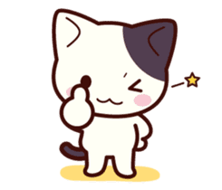 Tabby cat / Nyanko petite sticker #1598365