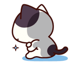 Tabby cat / Nyanko petite sticker #1598388