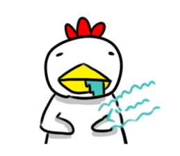 Chicken character sticker #1599168