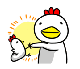 Chicken character sticker #1599176