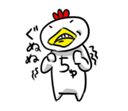 Chicken character sticker #1599180
