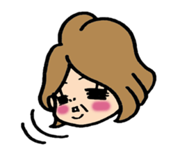 Girls who work hard in their 30s sticker #1599643