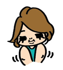 Girls who work hard in their 30s sticker #1599663