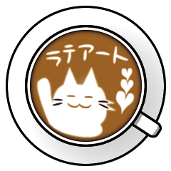 Latte art Cat