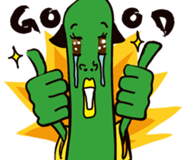 vegetable samurai sticker #1599897