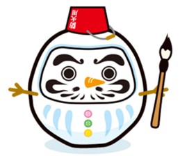 Japanese snowman sticker #1599993