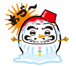 Japanese snowman sticker #1599998