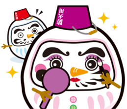 Japanese snowman sticker #1599999