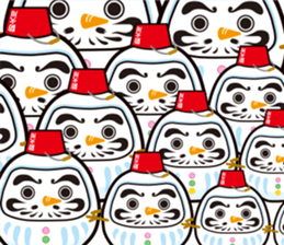 Japanese snowman sticker #1600000