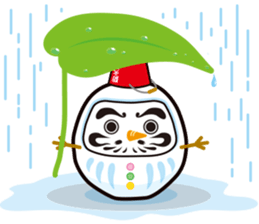Japanese snowman sticker #1600009