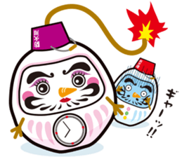 Japanese snowman sticker #1600011