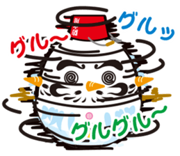 Japanese snowman sticker #1600014