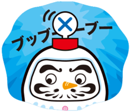 Japanese snowman sticker #1600016