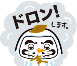 Japanese snowman sticker #1600019