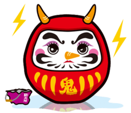 Japanese snowman sticker #1600021