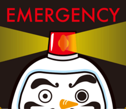 Japanese snowman sticker #1600031