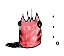 Prawns woman sticker #1600238