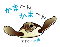 Sea creatures in the Osaka dialect. sticker #1600407