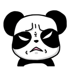 An evil-eyed panda sticker #1601243