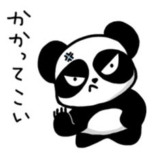 An evil-eyed panda sticker #1601246