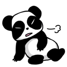 An evil-eyed panda sticker #1601249