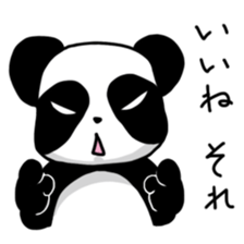 An evil-eyed panda sticker #1601253