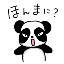 An evil-eyed panda sticker #1601256