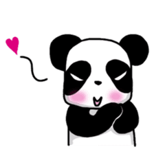 An evil-eyed panda sticker #1601262