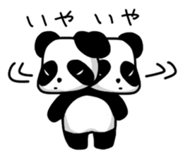 An evil-eyed panda sticker #1601264