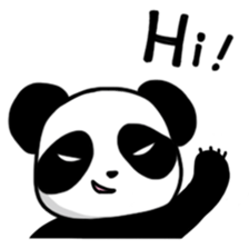 An evil-eyed panda sticker #1601268