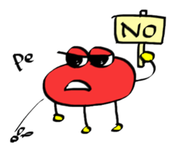 lip monster sticker #1601557