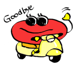 lip monster sticker #1601559