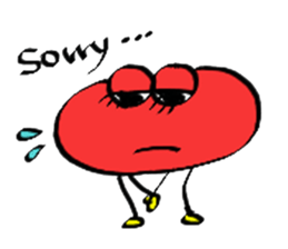 lip monster sticker #1601560