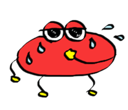 lip monster sticker #1601565