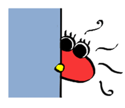 lip monster sticker #1601567