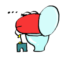 lip monster sticker #1601586