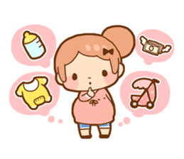 Pregnancy produced sticker sticker #1601938