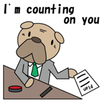 Bulldog general manager English version sticker #1603635