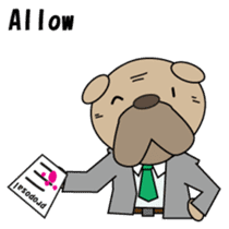 Bulldog general manager English version sticker #1603642